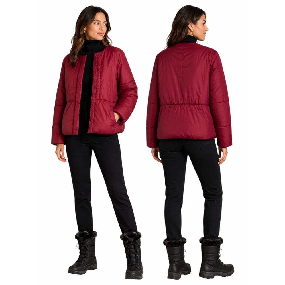 I'M ISOLA Marras Red Full Zip Puffer Jacket Red Size 40/ US 4